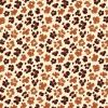 Tissu maillot de bain léopard - marron x 10 cm