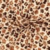 Tissu maillot de bain léopard - marron x 10 cm
