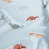 Tissu maillot de bain dinosaures - bleu ciel x 10 cm
