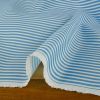 Tissu short de bain déperlant rayures - bleu ciel x 10 cm