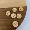 Bouton en bois 4 trous - naturel x 1