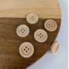 Bouton en bois 4 trous - naturel x 1