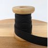 Élastique côtelé noir x 10 cm
