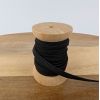 Élastique côtelé noir x 10 cm