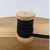 Élastique côtelé noir x 10 cm