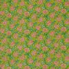 Tissu voile fleurs indiennes - vert anis x 10 cm