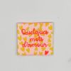 Etiquette à coudre Quelques mots d'amour - fluo x 1