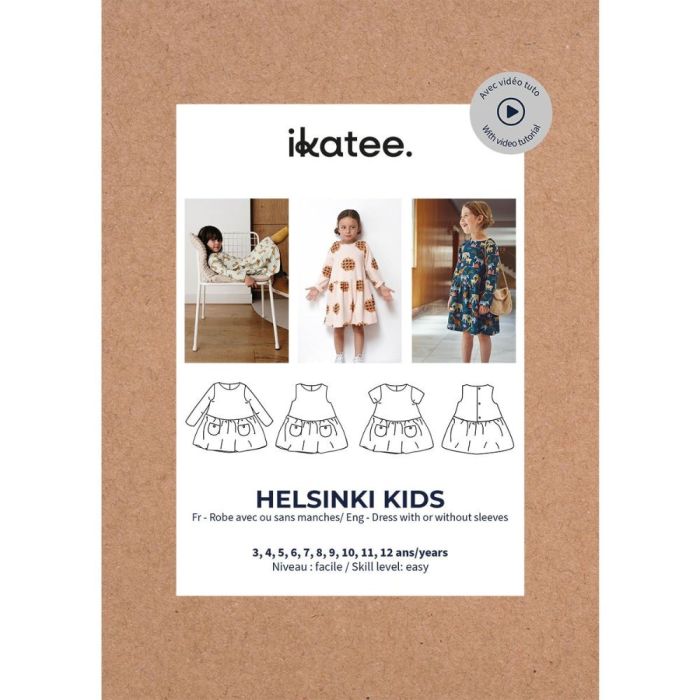 Helsinki kids - Patron Robe enfant - Ikatee