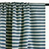 Tissu french terry coton rayures marinière - denim x 10 cm
