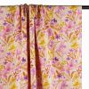Tissu viscose fleurs aquarelle - violet lilas x 10 cm