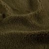 Tissu fausse fourrure Teddy mouton - kaki x 10 cm