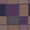 Tissu lainage jacquard tweed patchwork - violet x 10 cm