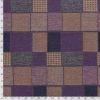 Tissu lainage jacquard tweed patchwork - violet x 10 cm
