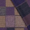 Tissu lainage jacquard tweed patchwork - violet x 10 cm