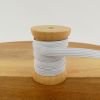 Élastique côtelé blanc x 10 cm