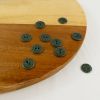 Bouton nacre pailleté - eucalyptus x 1