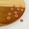 Bouton nacre pailleté - rose x 1