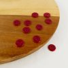 Bouton nacre pailleté - rouge x 1