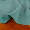 Tissu viscose lin - vert de gris x 10 cm