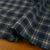 Tissu flanelle coton tartan haute couture - bleu foncé x 10 cm