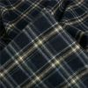 Tissu flanelle coton tartan haute couture - bleu foncé x 10 cm