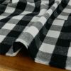Tissu flanelle coton carreaux haute couture - noir x 10 cm