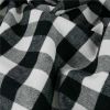 Tissu flanelle coton carreaux haute couture - noir x 10 cm
