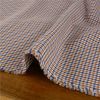 Tissu sergé coton carreaux haute couture - camel x 10 cm