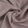 Tissu sergé coton carreaux haute couture - camel x 10 cm