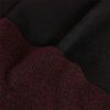 Tissu drap de laine poils haute couture - noir et rouge x 10 cm
