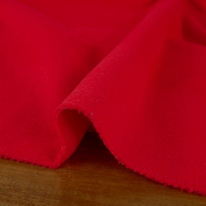 Tissu polaire - rouge x 10 cm