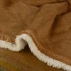 Tissu matelassé velours fausse fourrure - marron camel x 10 cm