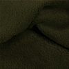 Tissu suédine envers sherpa fausse fourrure - vert kaki x 10 cm