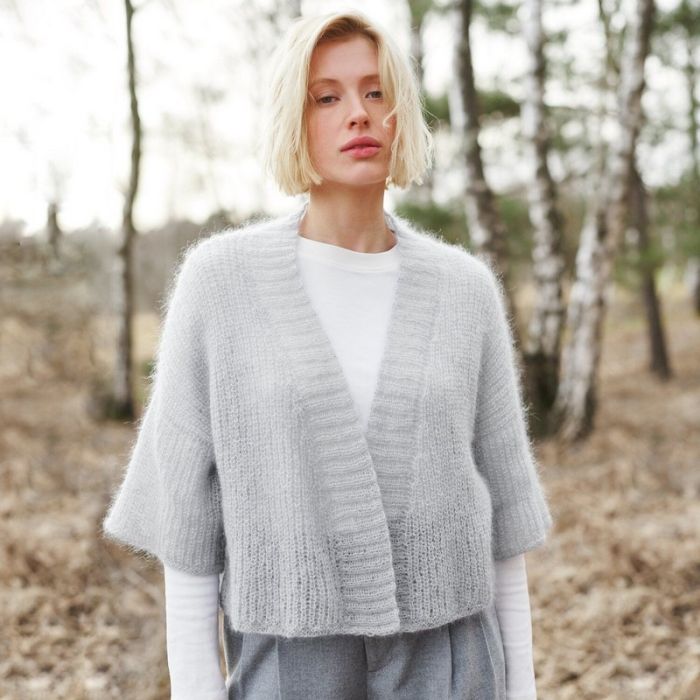 Kit tricot veste kimono modèle 19 Lovewool 21 - Rico design