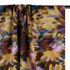 Tissu popeline viscose plumage - marron x 10 cm
