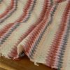 Tissu maille crochet chevrons - écru x 10 cm