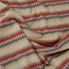 Tissu maille crochet chevrons - écru x 10 cm