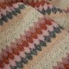 Tissu maille crochet chevrons - écru x 10 cm