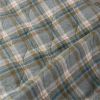 Tissu matelassé doudoune lainage tartan - gris clair x 10 cm