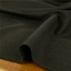 Tissu drap de laine uni haute couture - vert kaki x 10 cm