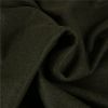 Tissu drap de laine uni haute couture - vert kaki x 10 cm