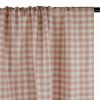 Tissu flanelle vichy carreaux - vieux rose x 10 cm