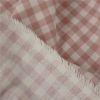 Tissu flanelle vichy carreaux - vieux rose x 10 cm