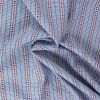 Tissu jacquard rayures coeurs - bleu ciel x 10 cm