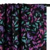 Tissu viscose feuillage pastel - violet lilas x 10 cm