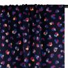 Tissu velours milleraies léopard - bleu foncé x 10 cm
