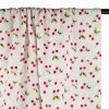 Tissu double gaze motifs cerises - blanc x 10 cm