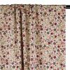 Tissu jersey côtelé fleurs automne - écru x 10 cm