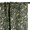 Tissu demi-natté canvas motif léopard - vert kaki x 10 cm