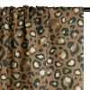 Tissu demi-natté canvas motif léopard - marron clair x 10 cm